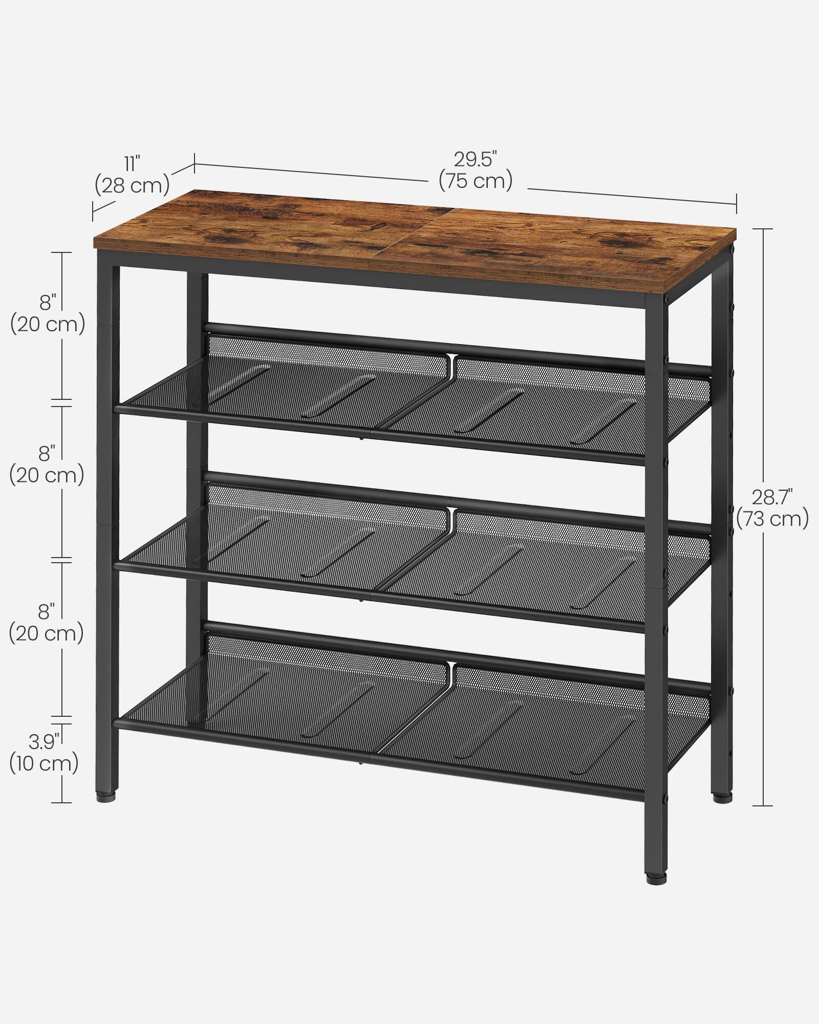 11" (28 cm)  
29.5" (75 cm)  
8" (20 cm)  
8" (20 cm)  
8" (20 cm)  
28.7" (73 cm)  
3.9" (10 cm)