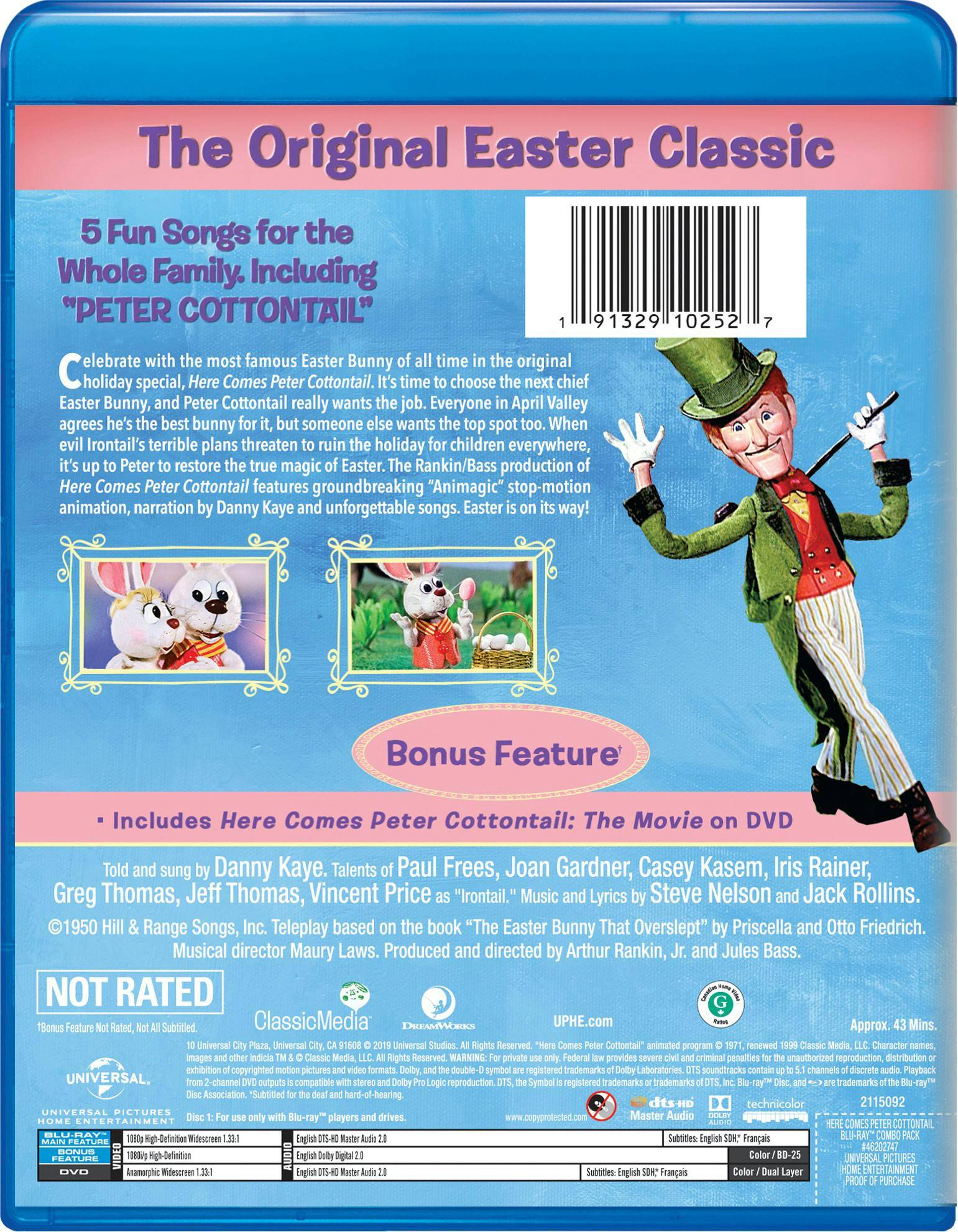 Angle. Here Comes Peter Cottontail (with DVD) [Blu-ray].