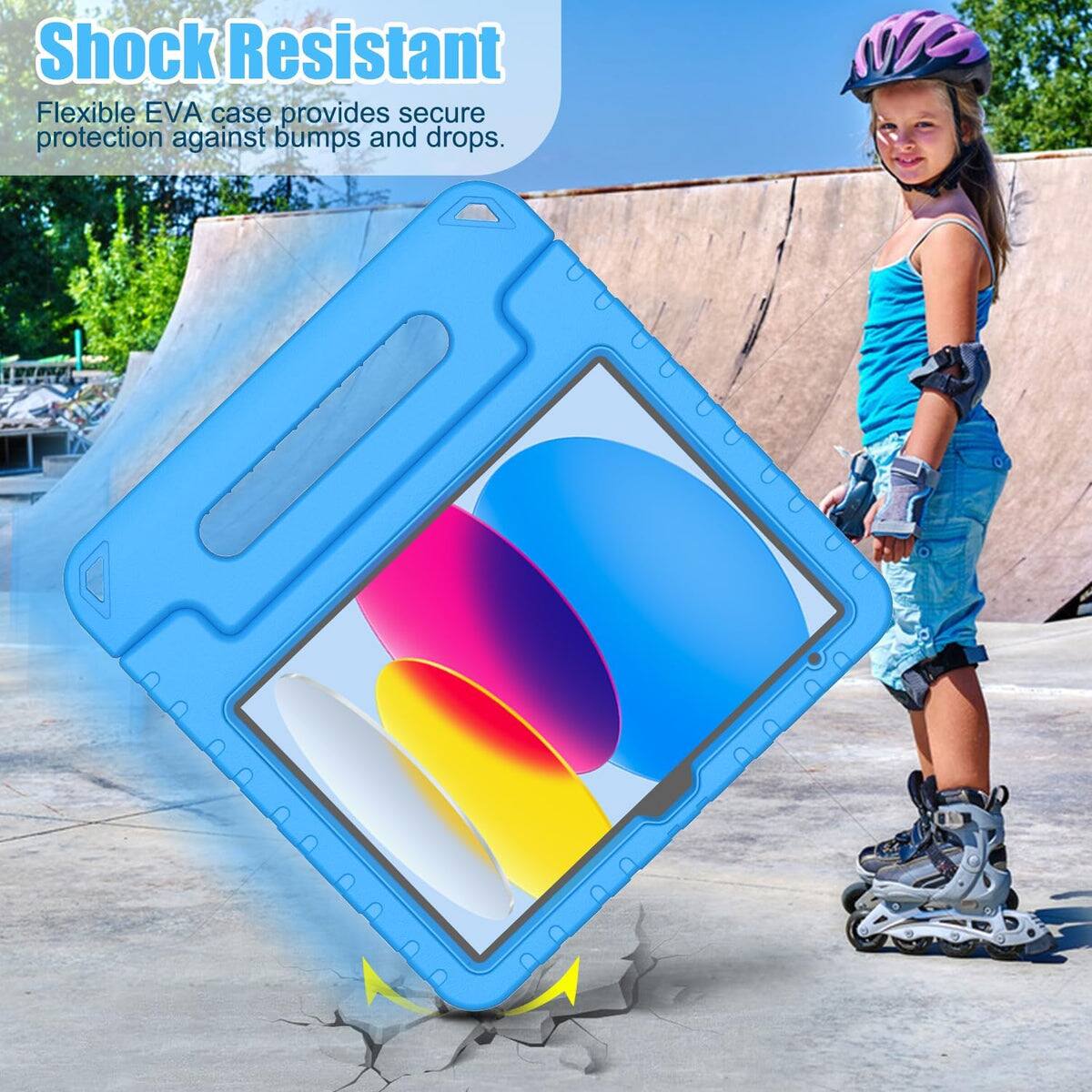 Shock Resistant  
Flexible EVA case provides secure protection against bumps and drops.