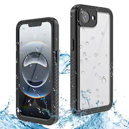 UUCOVER - Waterproof Case for iPhone 17e / iPhone16e,Shockproof Full Body Protective Case with Screen Protector Clear Back Cover - Black