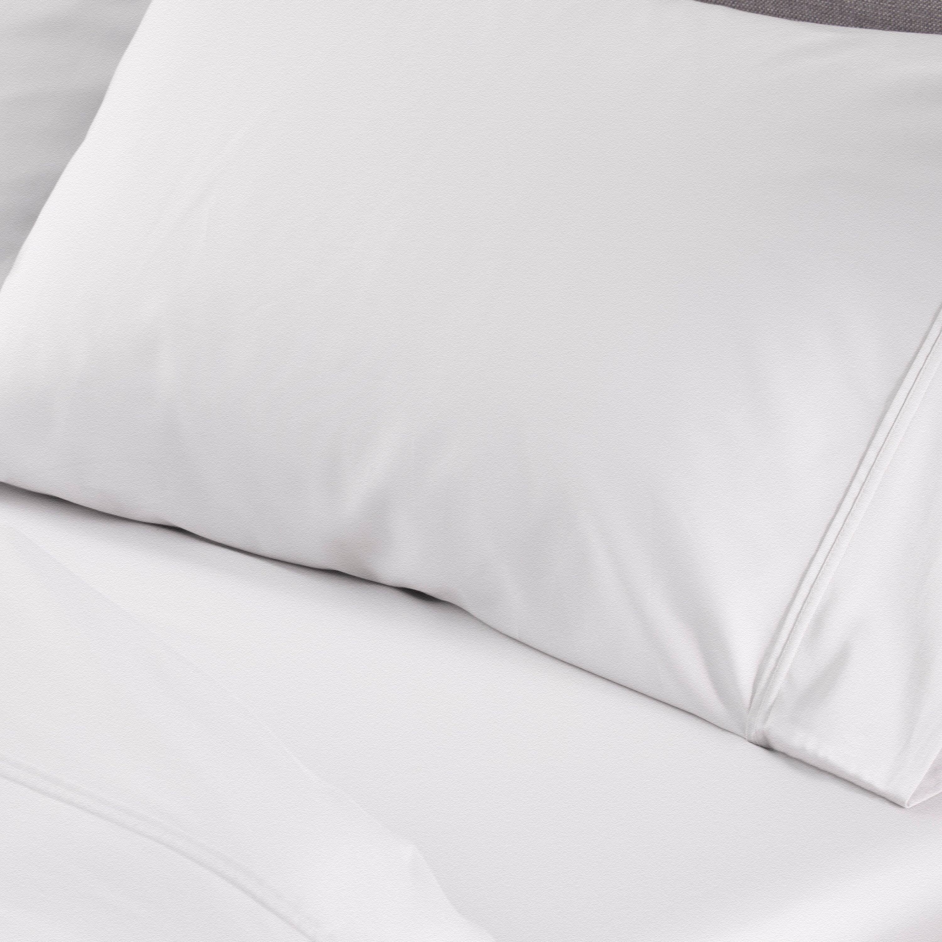 Alt View 9. Bedgear - Hyper-Wool Flannel Pillowcase Set - Light Grey, Queen - light-grey.