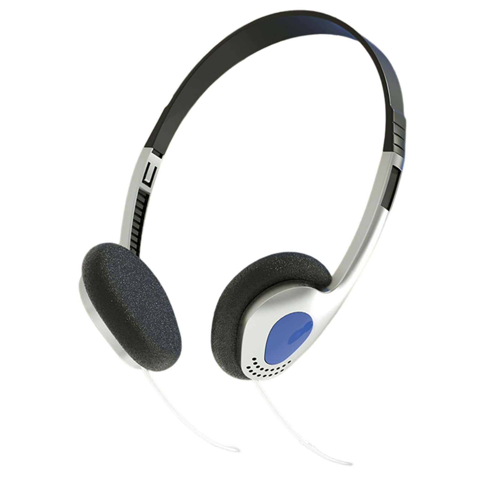 Cluzine - Silver Retro Wired Headphones, Lightweight 3D Sound, 3.5mm Jack, for Daily Use & Outfit Matching