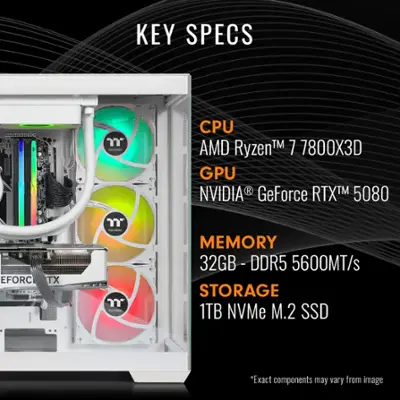 Thermaltake LCGS View 7880S 380 Gaming Desktop AMD Ryzen 7