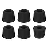 Unique Bargains - Memory Foam Earbud Tips (4.9mm/0.19"), 6pcs/3Pairs - Medium, Noise Isolation, Comfort & Secure Fit for Earphones - Black