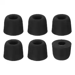 Unique Bargains - Memory Foam Earbud Tips (4.9mm/0.19"), 6pcs/3Pairs - Medium, Noise Isolation, Comfort & Secure Fit for Earphones - Black