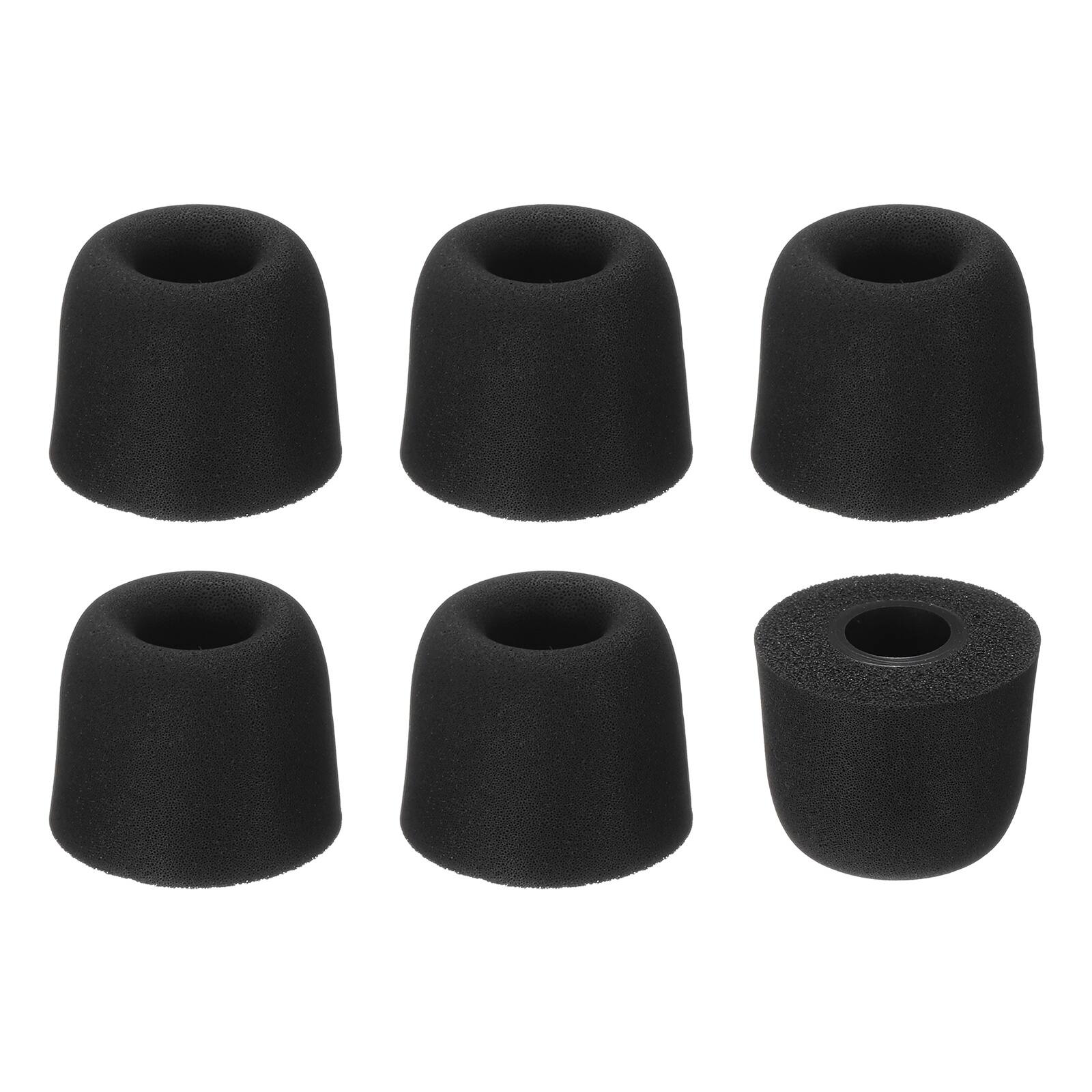 Front. Unique Bargains - Memory Foam Earbud Tips (4.9mm/0.19"), 6pcs/3Pairs - Medium, Noise Isolation, Comfort & Secure Fit for Earphones - Black.