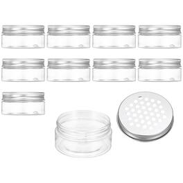 Unique Bargains - Premium Empty Scent Beads Container, Refillable Spice Tin Hollow Lid, 10pcs 2.7oz - For Aromatherapy, Scent, Storage - Clear