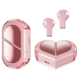 YONWAY - Heart Wireless Earbud for Small Ears Canals Women, Mini Invisible Earbuds Wireless Bluetooth for iPhone Android