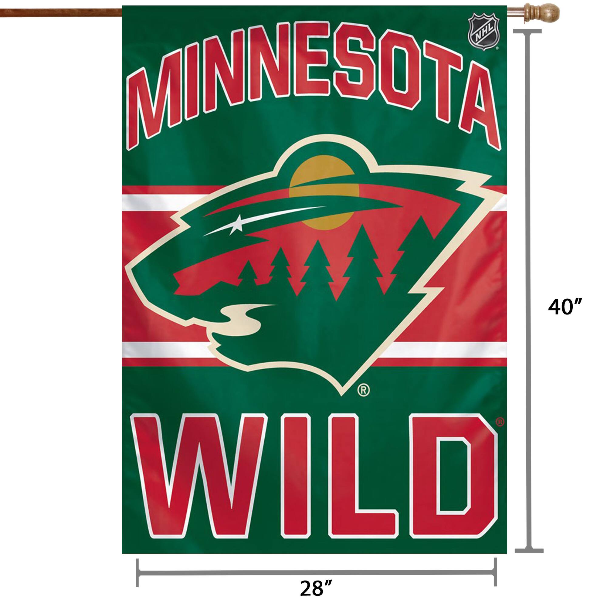 NHL MINNESOTA  
WILD  

40" x 28"