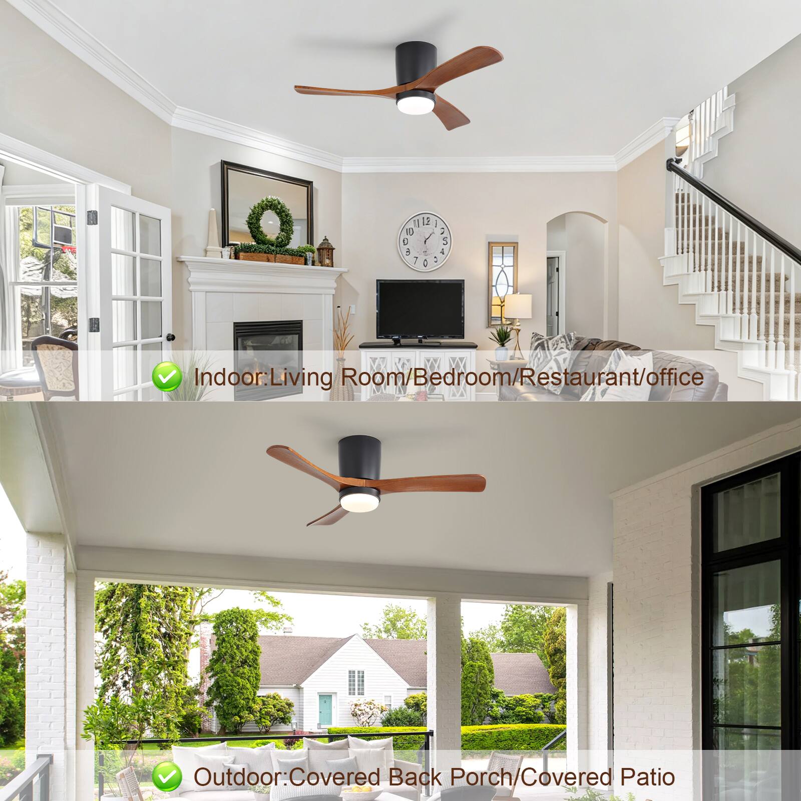 CON 1 10   7 2 - 2 5 - 4  : Indoor: Living Room/Bedroom/Restaurant/Office Outdoor: Covered Back Porch/Covered Patio