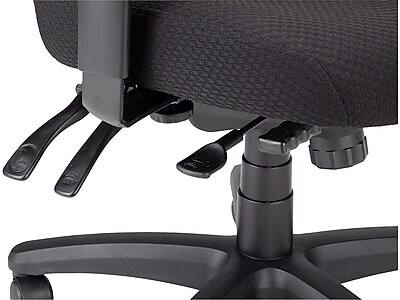 Alt View 4. Tempur-Pedic - Tempur-Pedic TP4000 Ergonomic Fabric Swivel Task Chair, Black (TP4000) - Black.