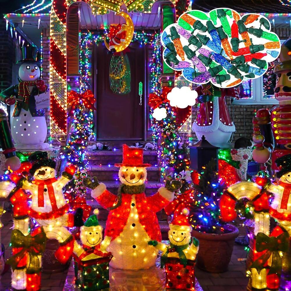 Alt View 1. MOSZAR LLC - 60-Pack Multicolor LED Christmas Replacement Mini Bulbs for String Lights.