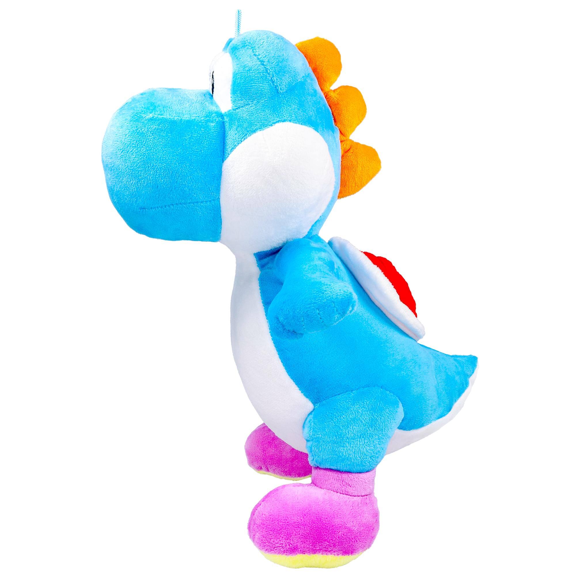 Alt View 2. Johnny's Toys - Nintendo Super Mario Bros. 16-Inch Yoshi Plush | Blue - Blue.