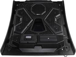MB Quart - Tuned 6 Speaker Audio Roof with 3.5 Inch LCD Source Unit for Polaris RZR Trail - Black - Front_Zoom