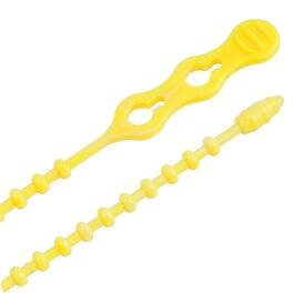 Gardner Bender - 12 in. L Yellow Beaded Cable Tie 15 pk