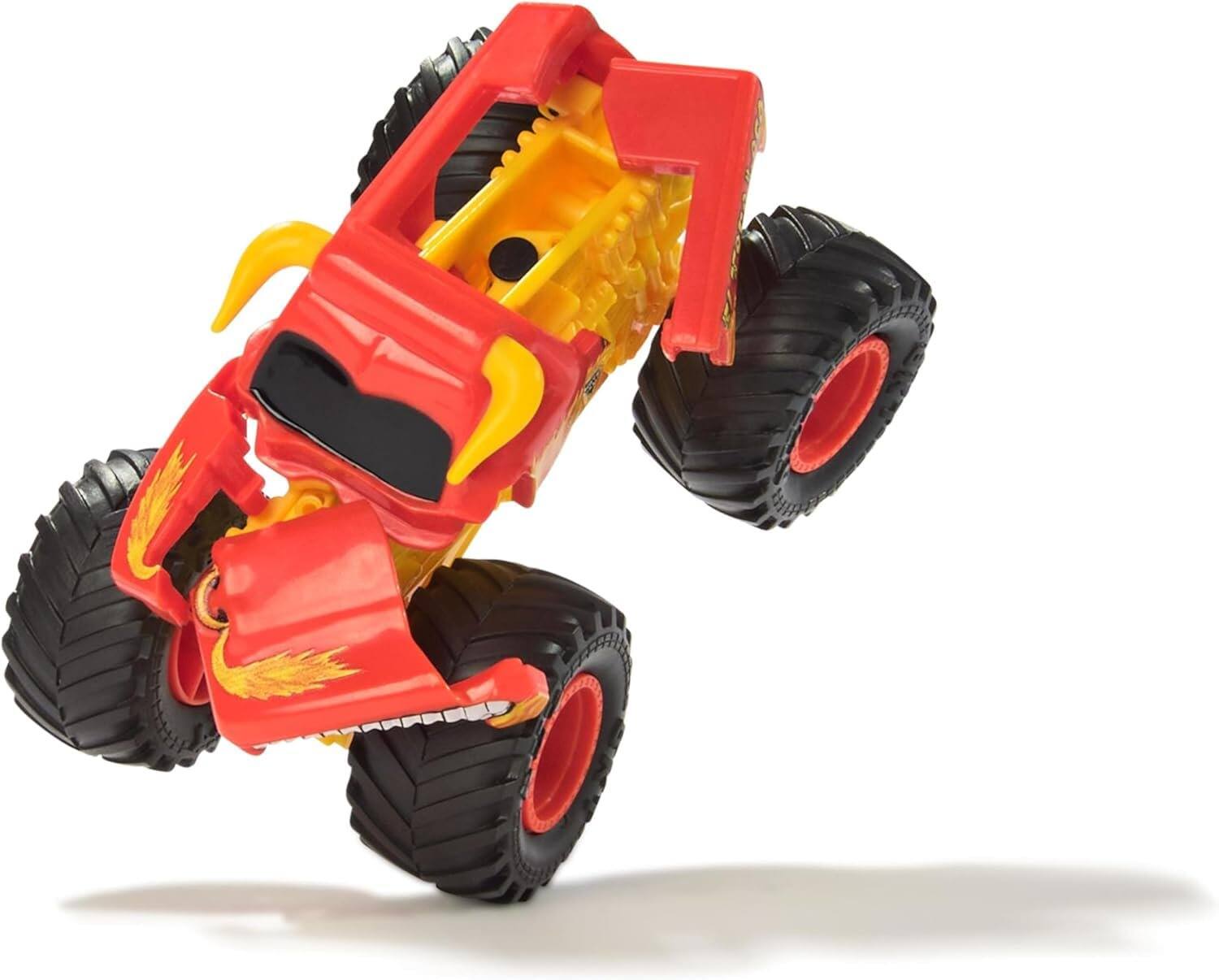 Left. Monster Jam - Monster Jam 2025 El Toro Loco Smash & Bash Series 01 1:64 Repairable Monster Truck Crash-and-Reset Toy for Ages 3+ - Orange.