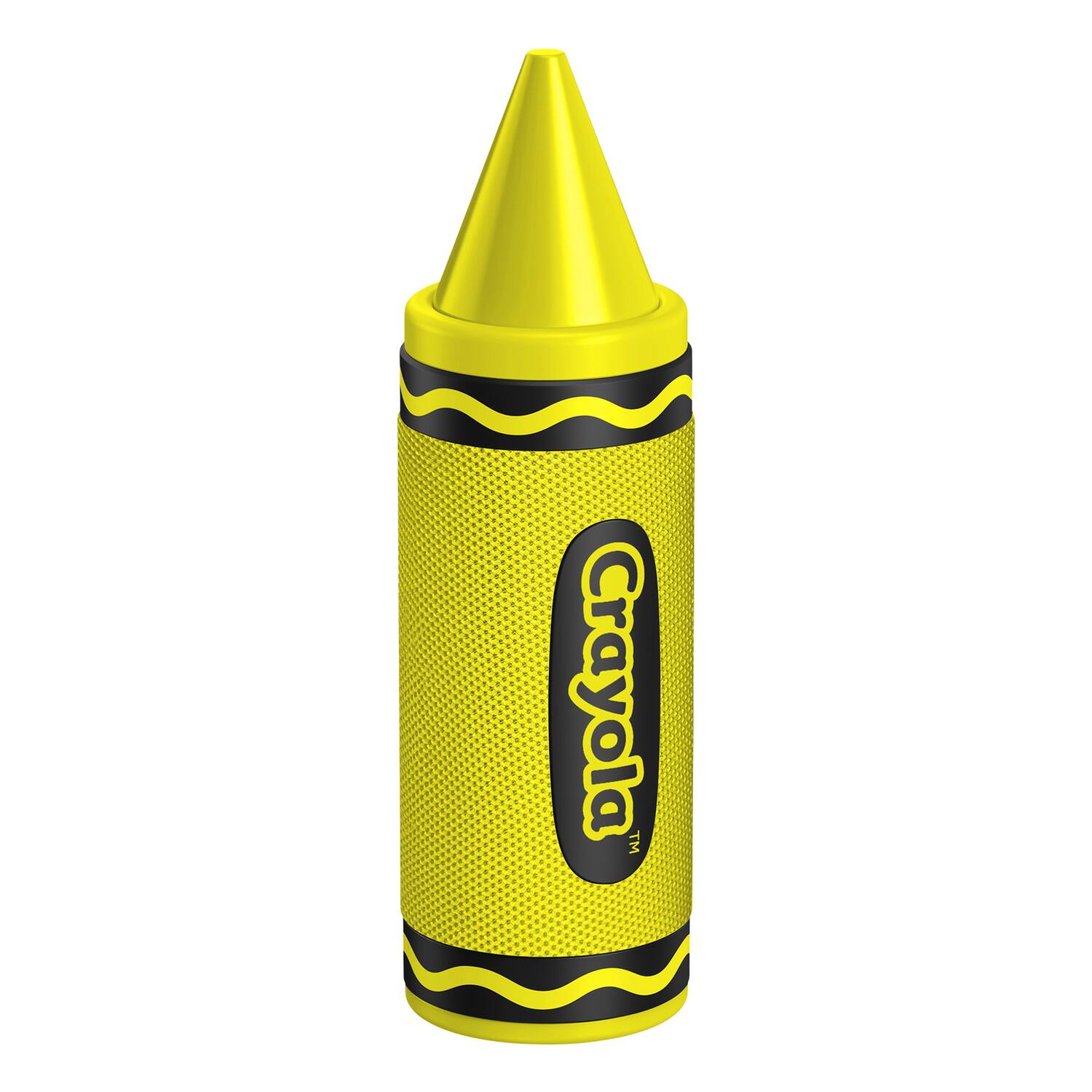 Front. Crayola - Crayola Cbt450y Portable Bluetooth Crayon Speaker With Fm Radio, Cbt450 (yellow) - yellow.