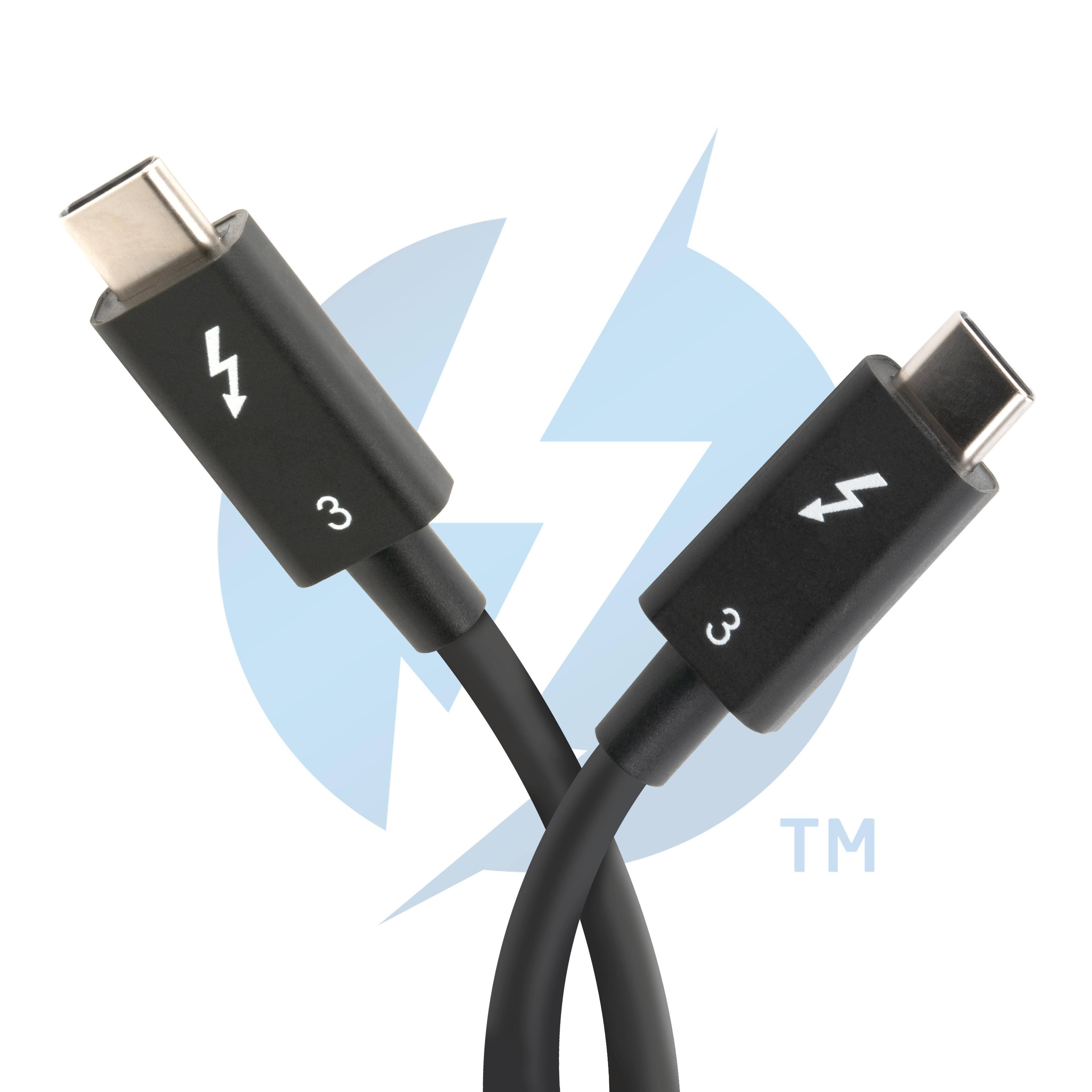 Plugable Thunderbolt 3 Cable 40Gbps Supports 100W(20V, 5A)Charging