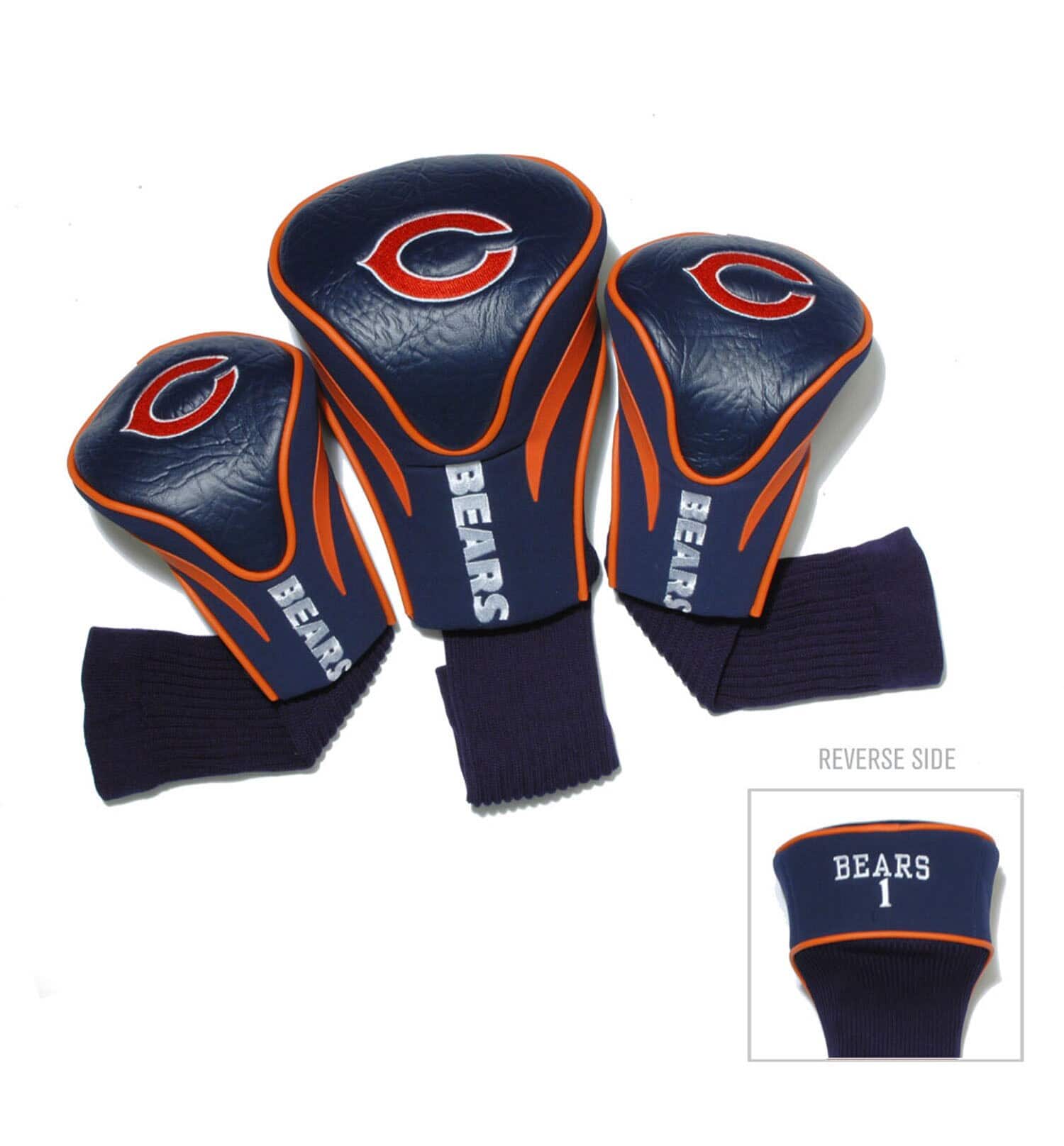 Photos - Golf Team Group Team - Chicago Bears 3-Pack Contour Headcover Set - Multicolor 202346412