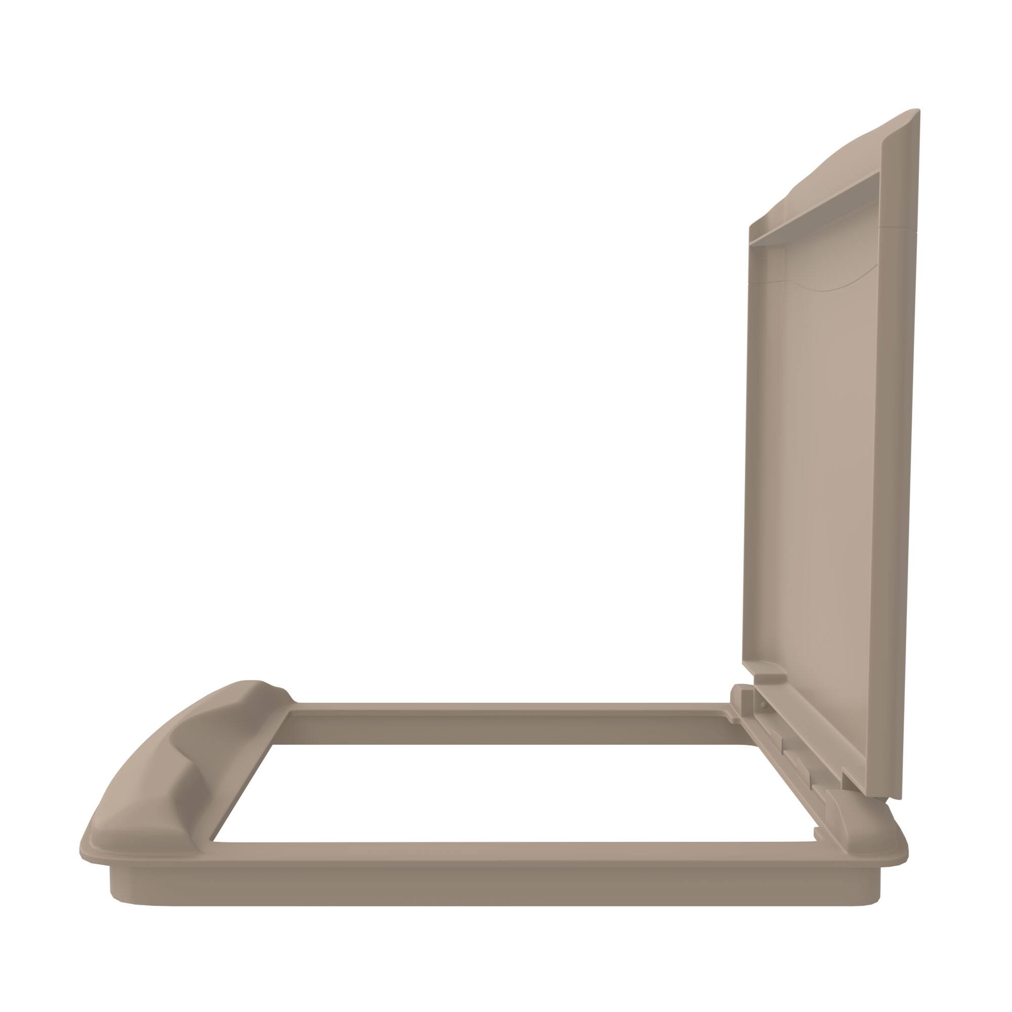 Alt View 5. Rev-A-Shelf - Rev-A-Shelf 35 Qt Trash Can Replacement Lid, Champagne (Lid Only) RV-35-LID-12-1 - Champagne.