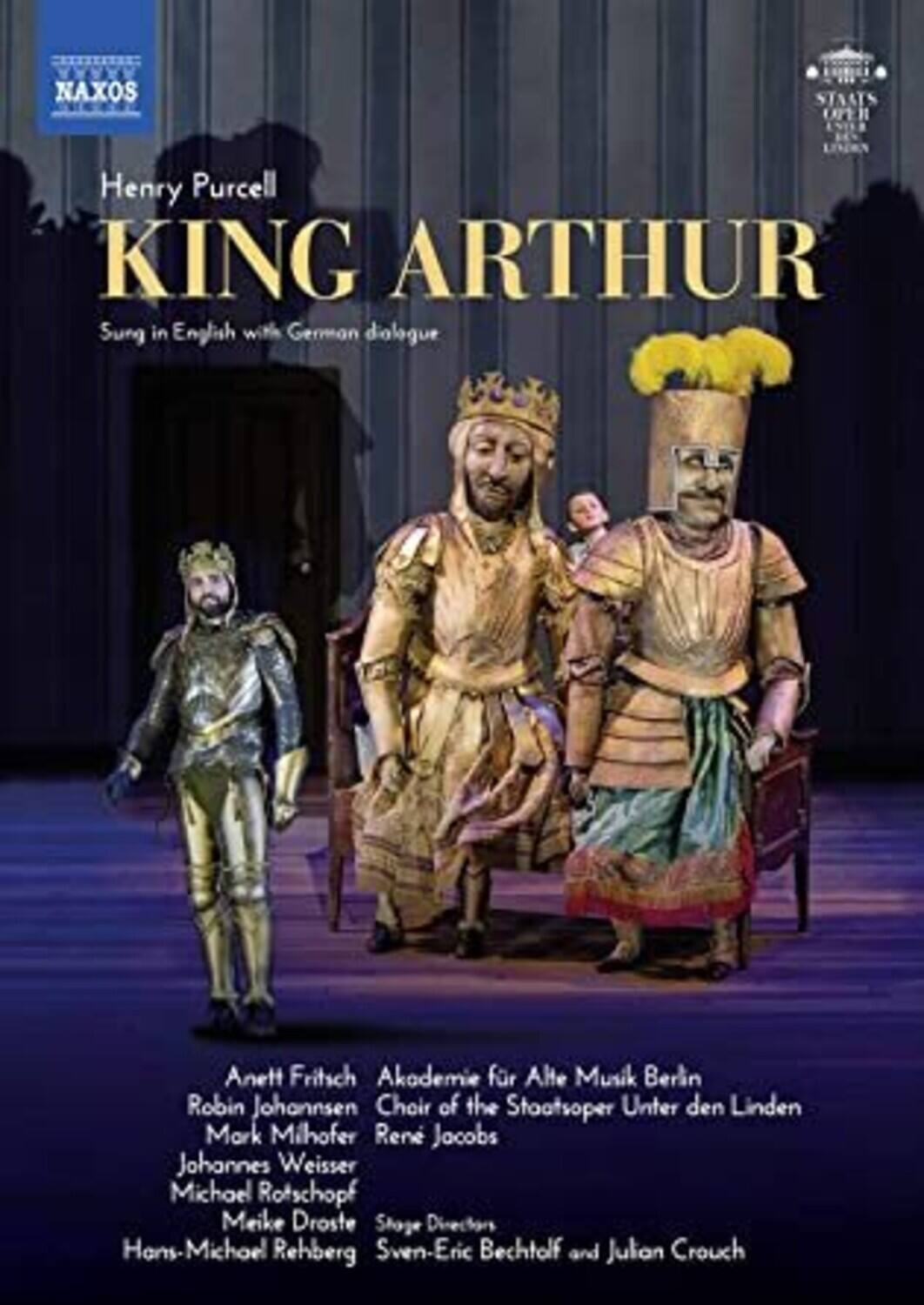 Front. Akademie Fur Alte Musik Berlin  Choir Of The Staatsoper Unter Den Linden  Jacobs - King Arthur   - DVD.