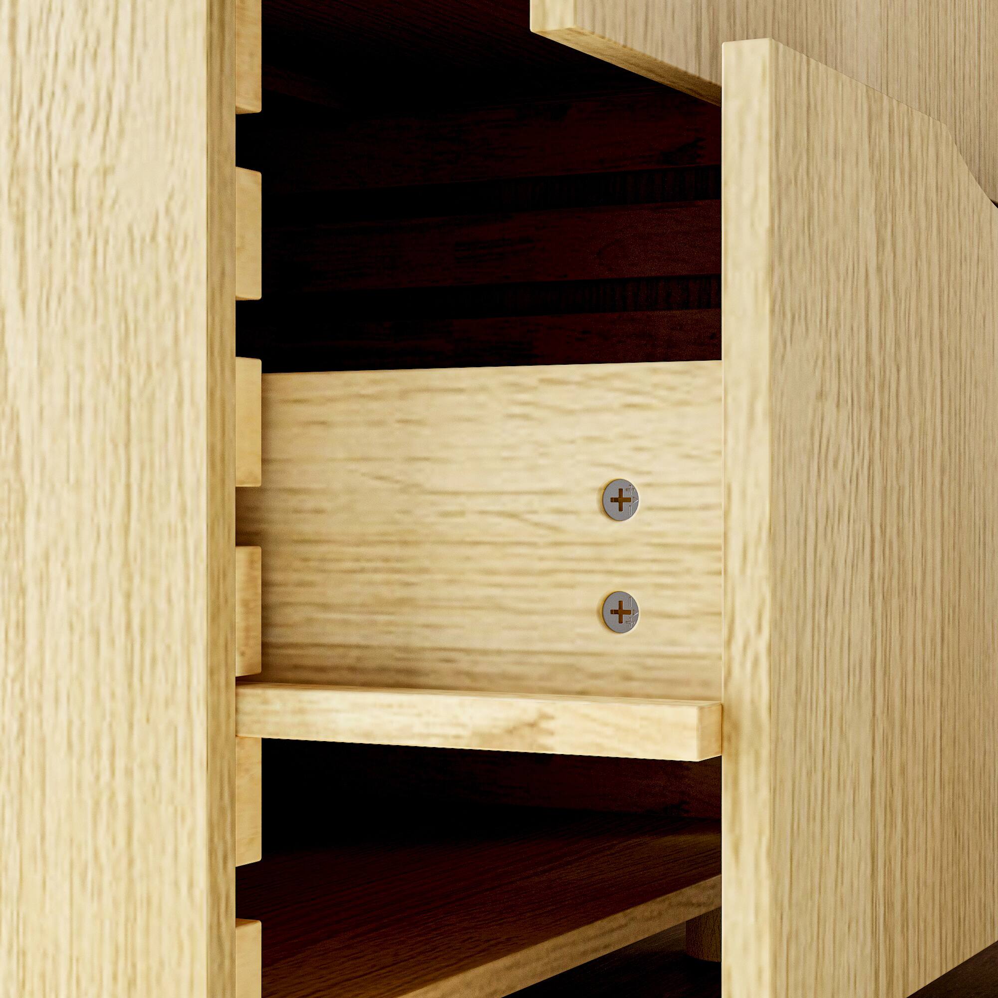 Alt View 7. Famapy - All - Wood Kitchen Storage Cabinet with Customizable Shelves & Drawers - Wooden.