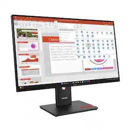 Lenovo - Thinkvision T27-40 27" Monitor 1920x1080 1HDMI 1VGA 5USB 300nit 120Hz 4ms - Black