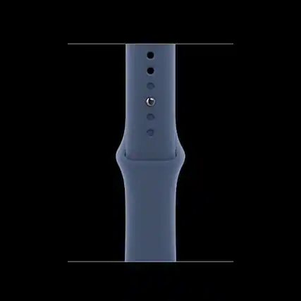 Front. Apple - Apple 42mm Denim Sport Band - M/L - (2024) - Denim.