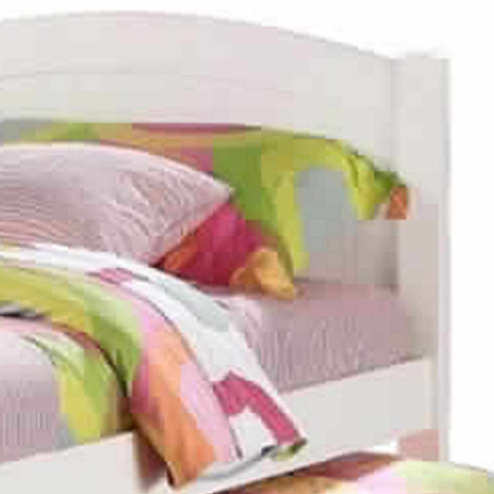 Alt View 3. Manhattan Lane - Stylish Twin Bed With Trundle - White.