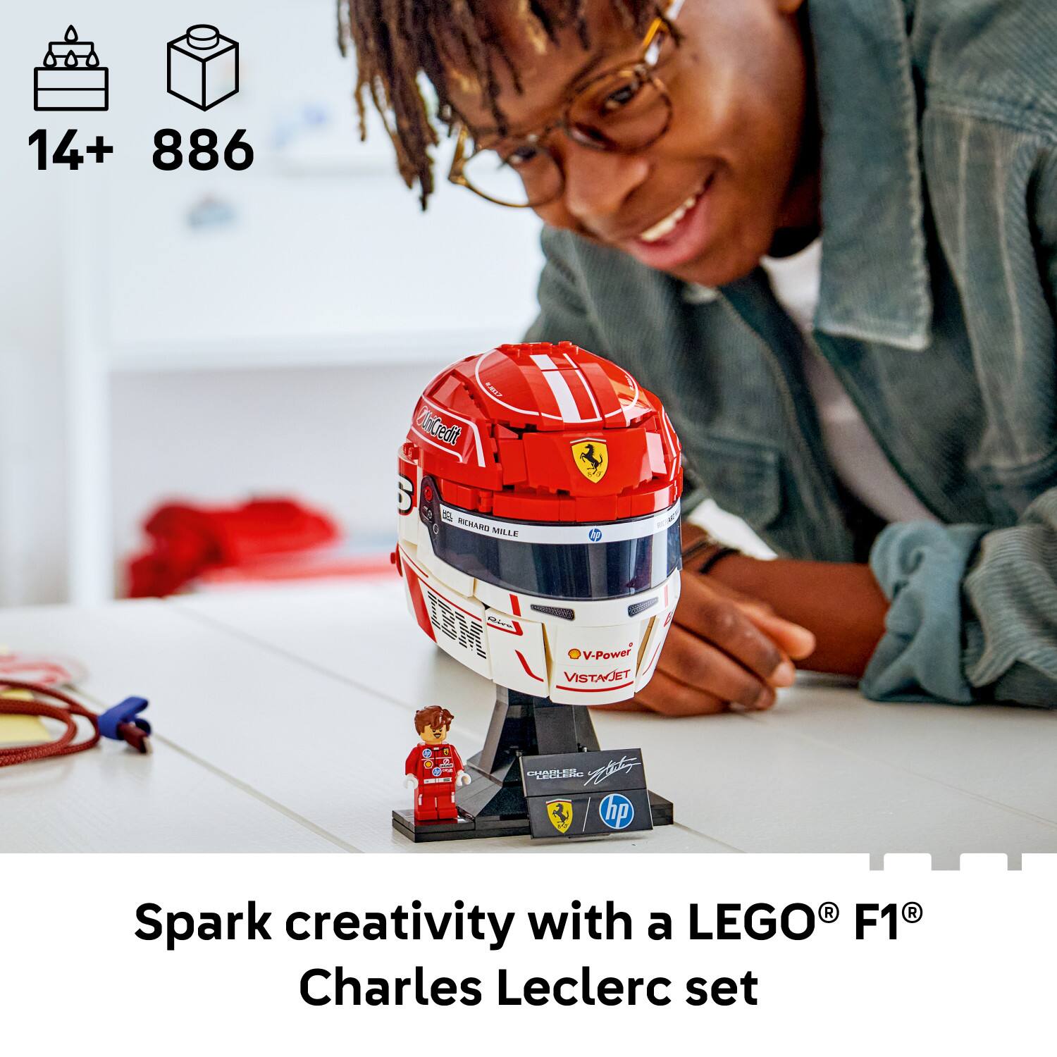 14+ 886  
Spark creativity with a LEGO® F1® Charles Leclerc set