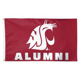 WinCraft - Washington State Cougars 3' x 5' Single-Sided Deluxe Alumni School Supporter Flag - Multicolor