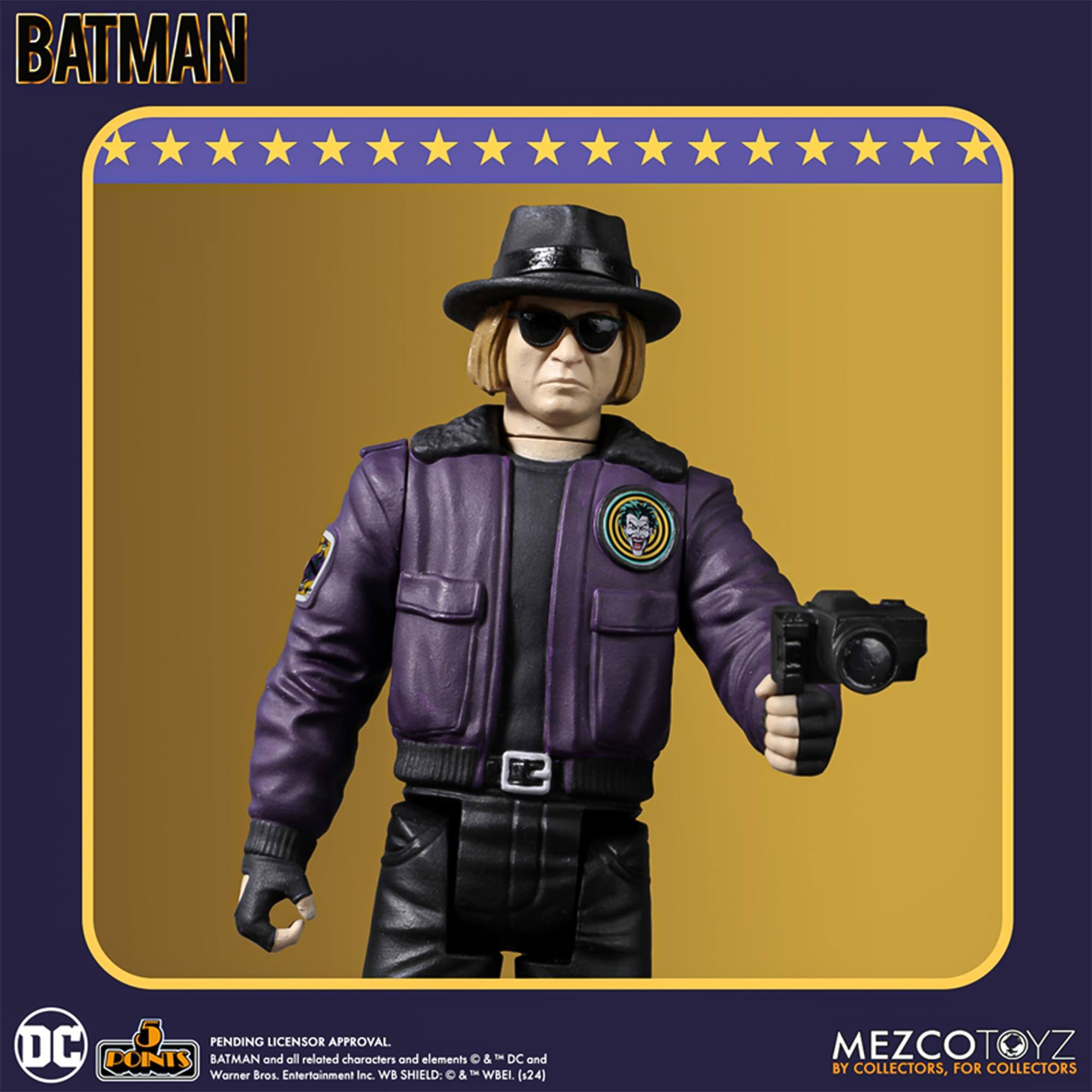 BATMAN  
PENDING LICENSOR APPROVAL  
DC  
BATMAN and all related characters and elements © "DC" and "WB"  
Warner Bros. Entertainment Inc. WB SHIELD: © & ™ WBEL (124)  
MEZCOTOYZ  
BY COLLECTORS, FOR COLLECTORS