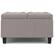 Alt View 12. Simpli Home - Harrison Small Square Coffee Table Storage Ottoman - Cloud Grey.