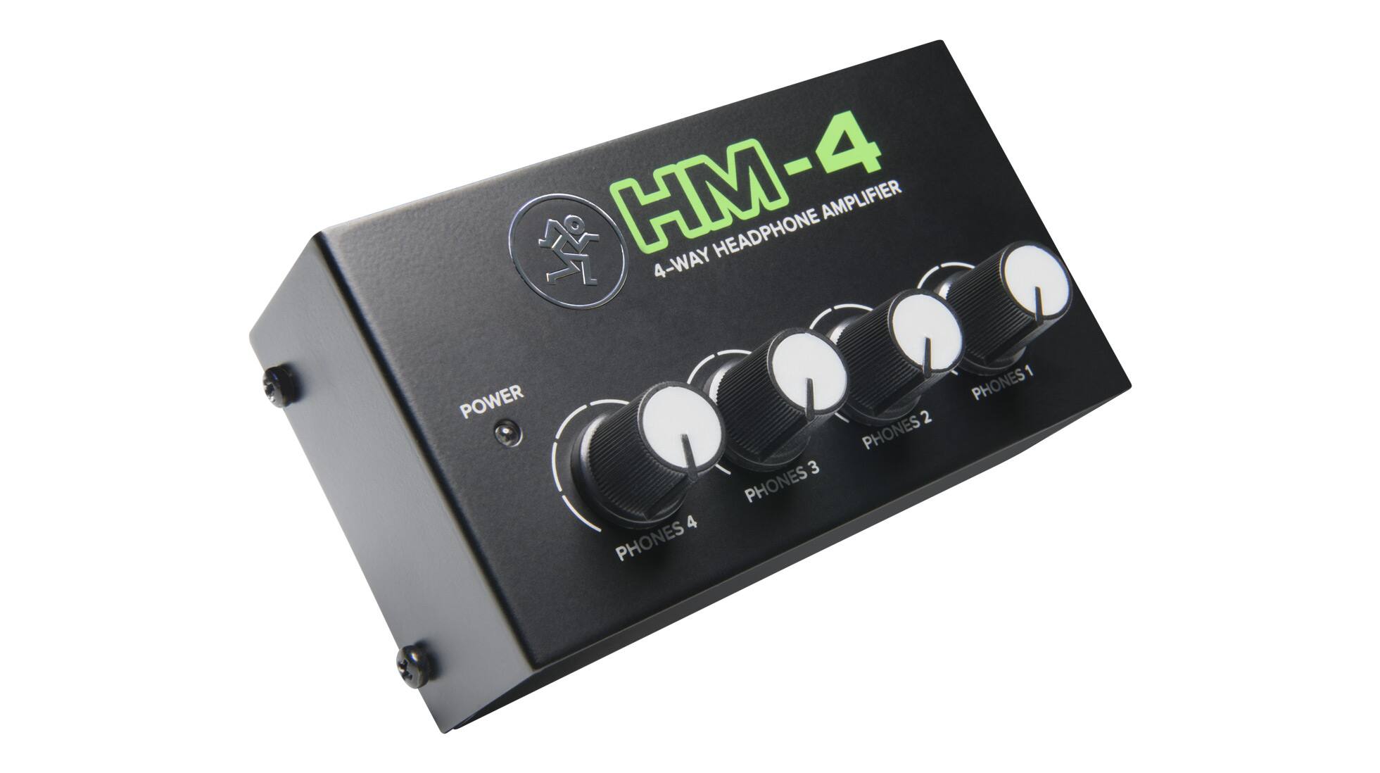 Alt View 11. Mackie - HM-4 4-Channel Headphone Amplifier - Black.