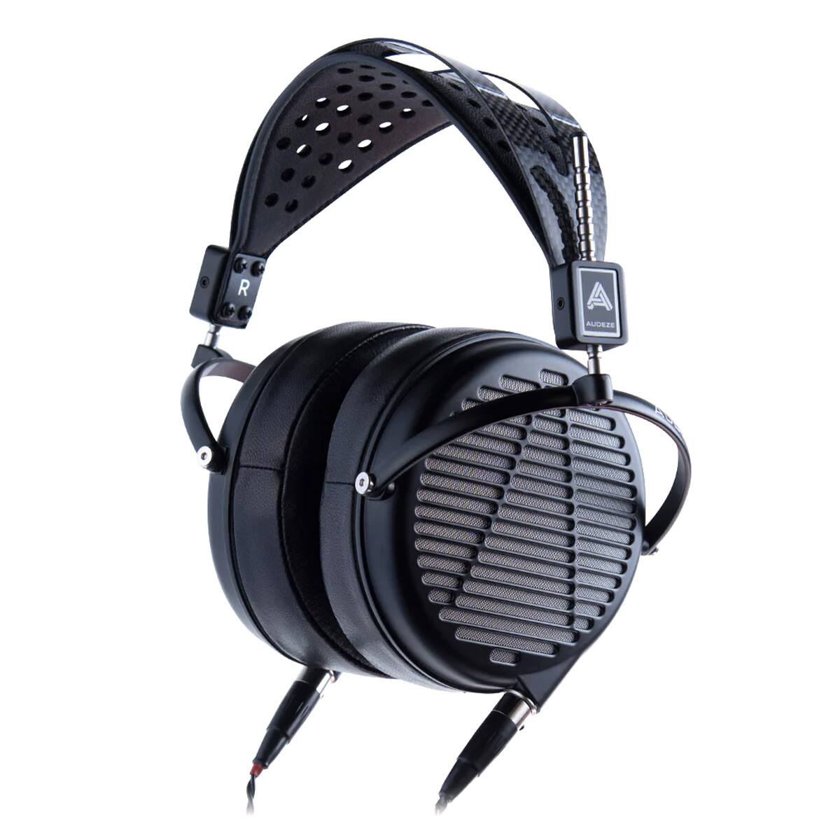 Front. Audeze - Audeze LCD-MX4 Open-Back Circumaural Headphones with Carrying Case (Black) - Black.