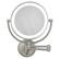 Front. Zadro - LED Lighted Wall Mounted Makeup Mirror with 10X/1X Magnifications & Extendable Arm - Satin Nickel.