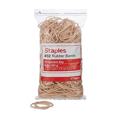 Staples - Economy #32 Rubber Bands, 900/Pack (28613-CC) - Beige price history on PriceWatchPro