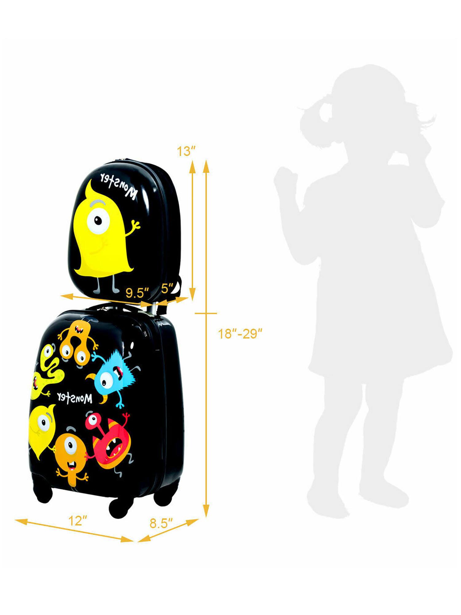 Monster 13" 9.5" 5" 18"-29"  
Monster 12" 8.5"