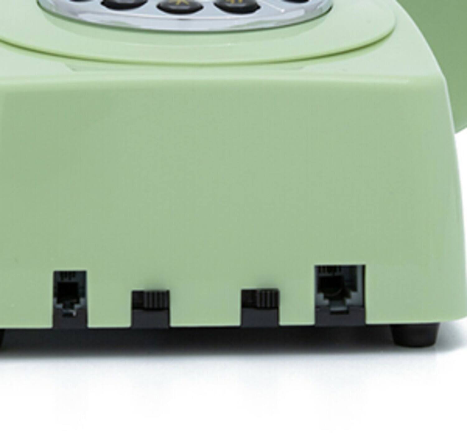Alt View 2. PopMarket - GPO Retro GPO746WGRN 746 Wall Mount Push Button Telephone - Green   - MISC ACCESSORY - Green.