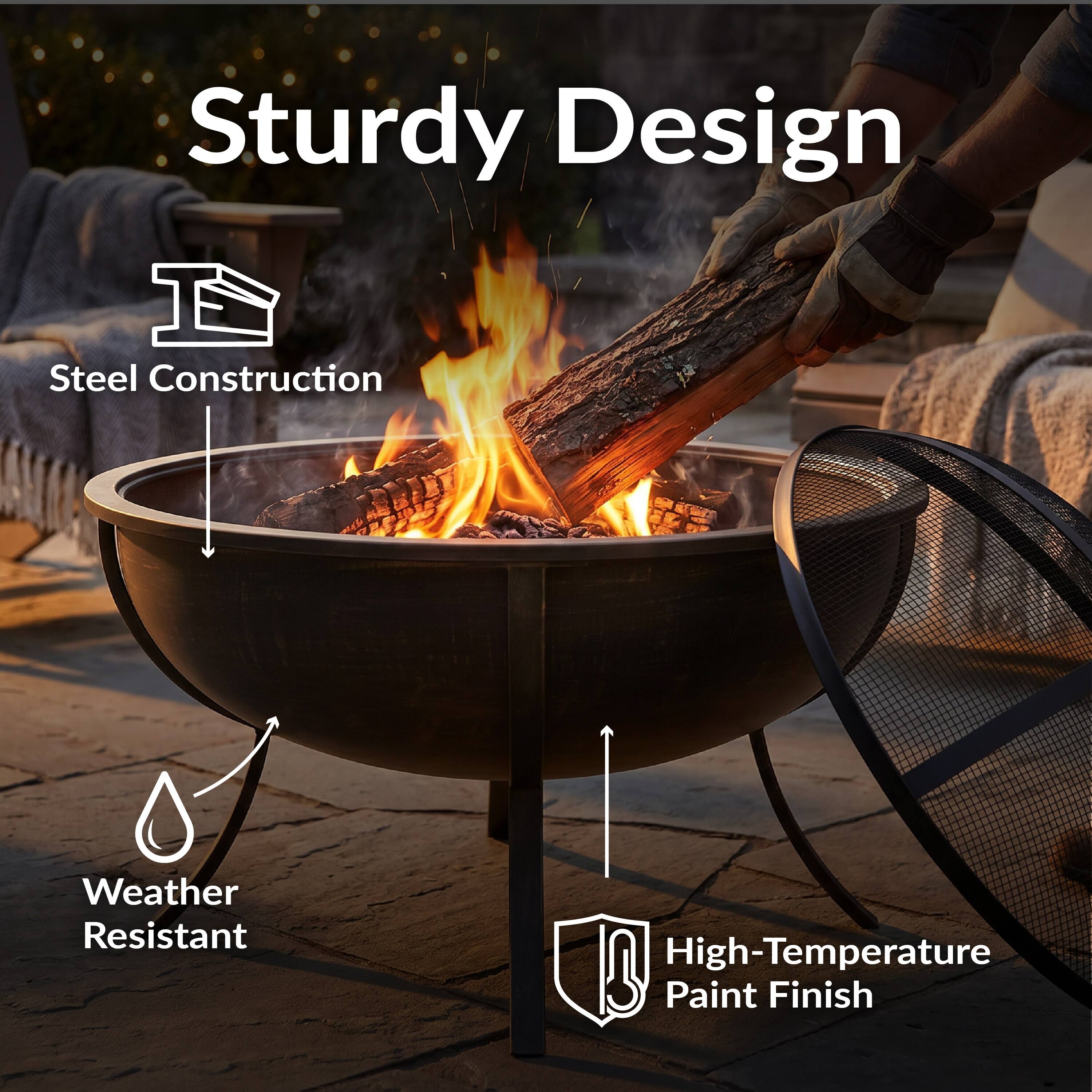 Sturdy Design  
Steel Construction  
Weather Resistant  
High-Temperature Paint Finish