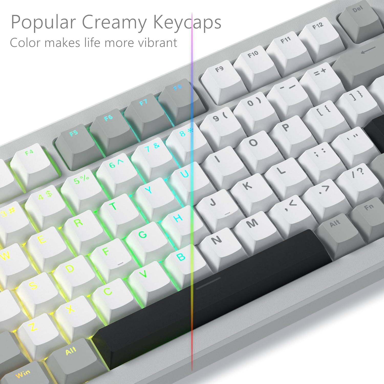 Popular Creamy Keycaps  
Color makes life more vibrant