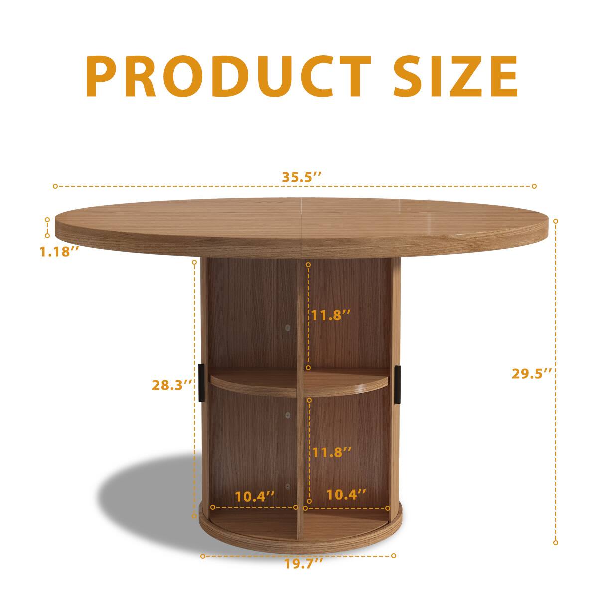 PRODUCT SIZE

35.5"
1.18"
11.8"
28.3"
29.5"
11.8"
10.4"
10.4"
19.7"