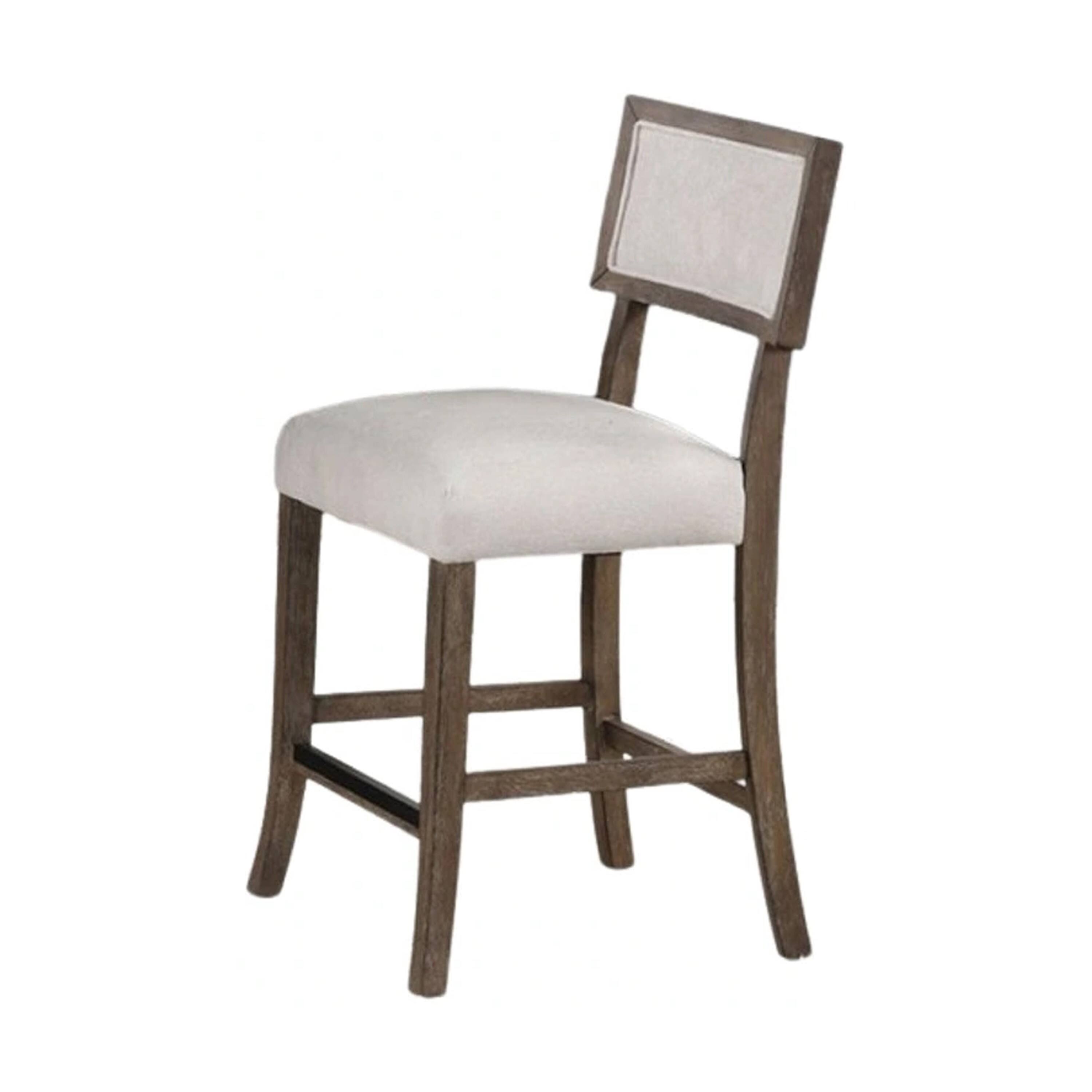 Alt View 1. Manhattan Lane - Asten Side Dining Chair Set of 2, Curved Back - Dark Walnut Brown, Light Gray.