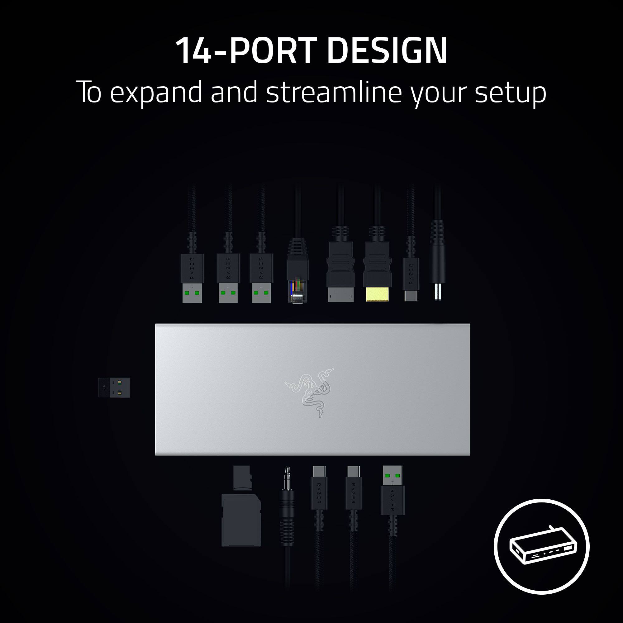 14-PORT DESIGN: To expand and streamline your setup.