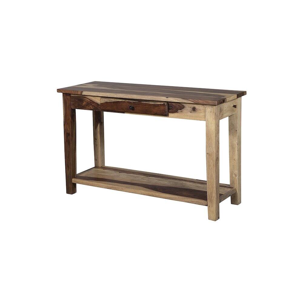 Alt View 2. Porter Designs - Taos Solid Sheesham Wood Console Table - Natural.