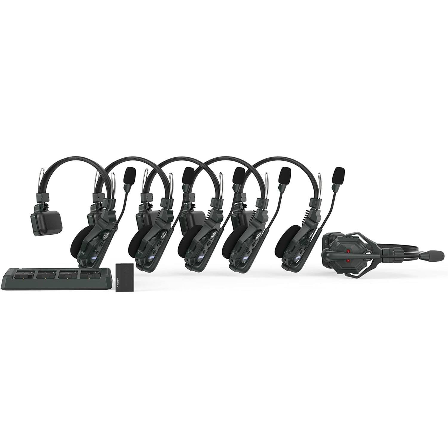Back. HOLLYLAND - Hollyland Solidcom C1-6S Full-Duplex Wireless DECT Intercom System with 6 Headsets - Black.