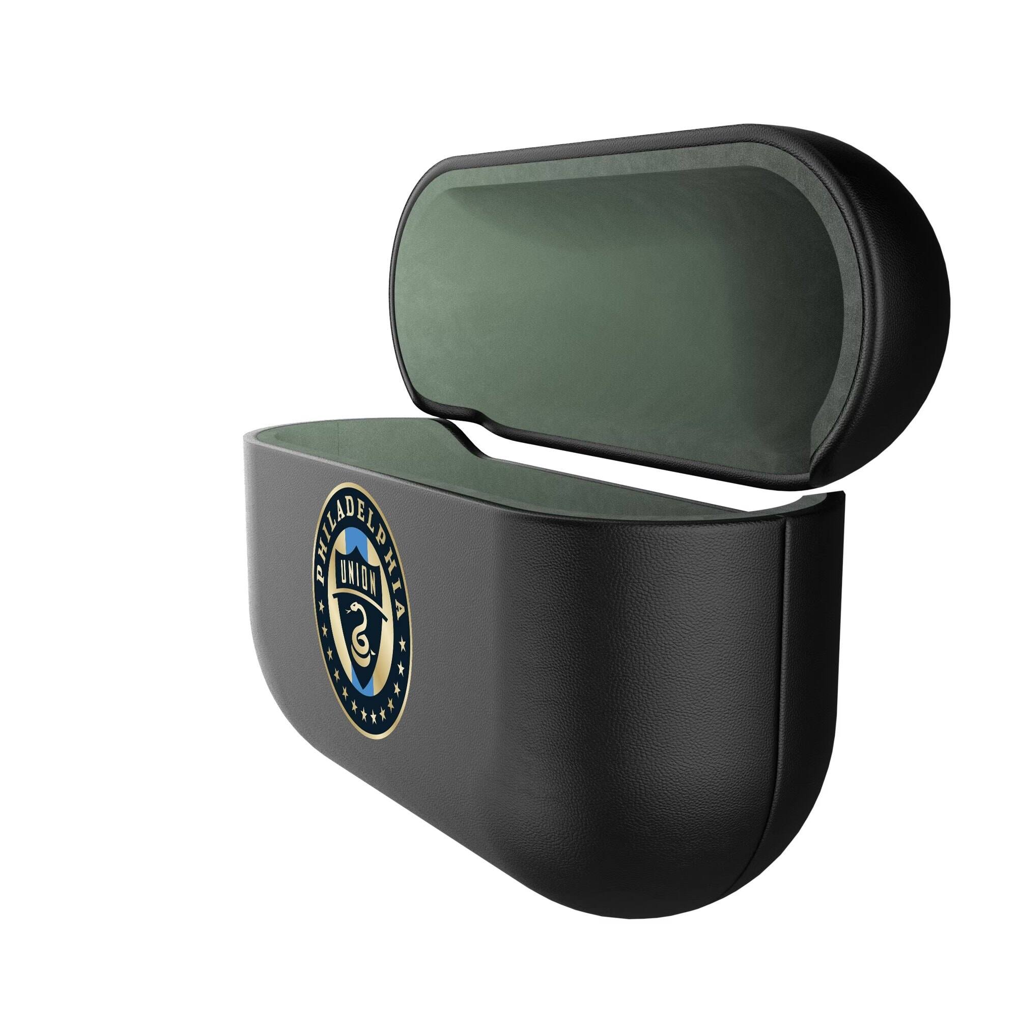Alt View 1. Keyscaper - Philadelphia Union Black Philadelphia Union Insignia AirPods Case Cover - No Size - Black.