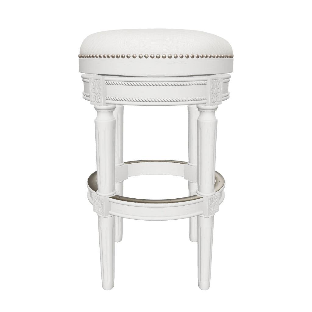 Alt View 9. Maven Lane - 31' Pullman Backless Bar Stool In White Oak Finish With Fabric Upholstery - White Oak.