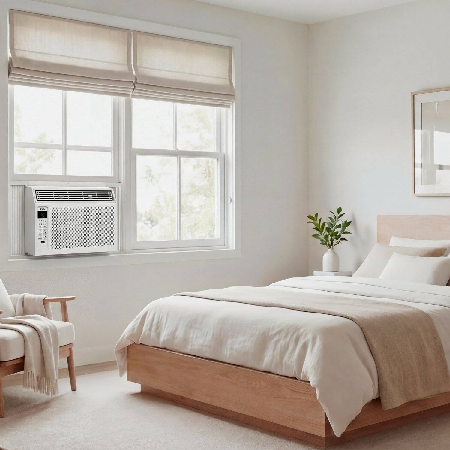 Alt View 7. TCL - 250 Sq. Ft. 6,000 BTU Window Air Conditioner - White.