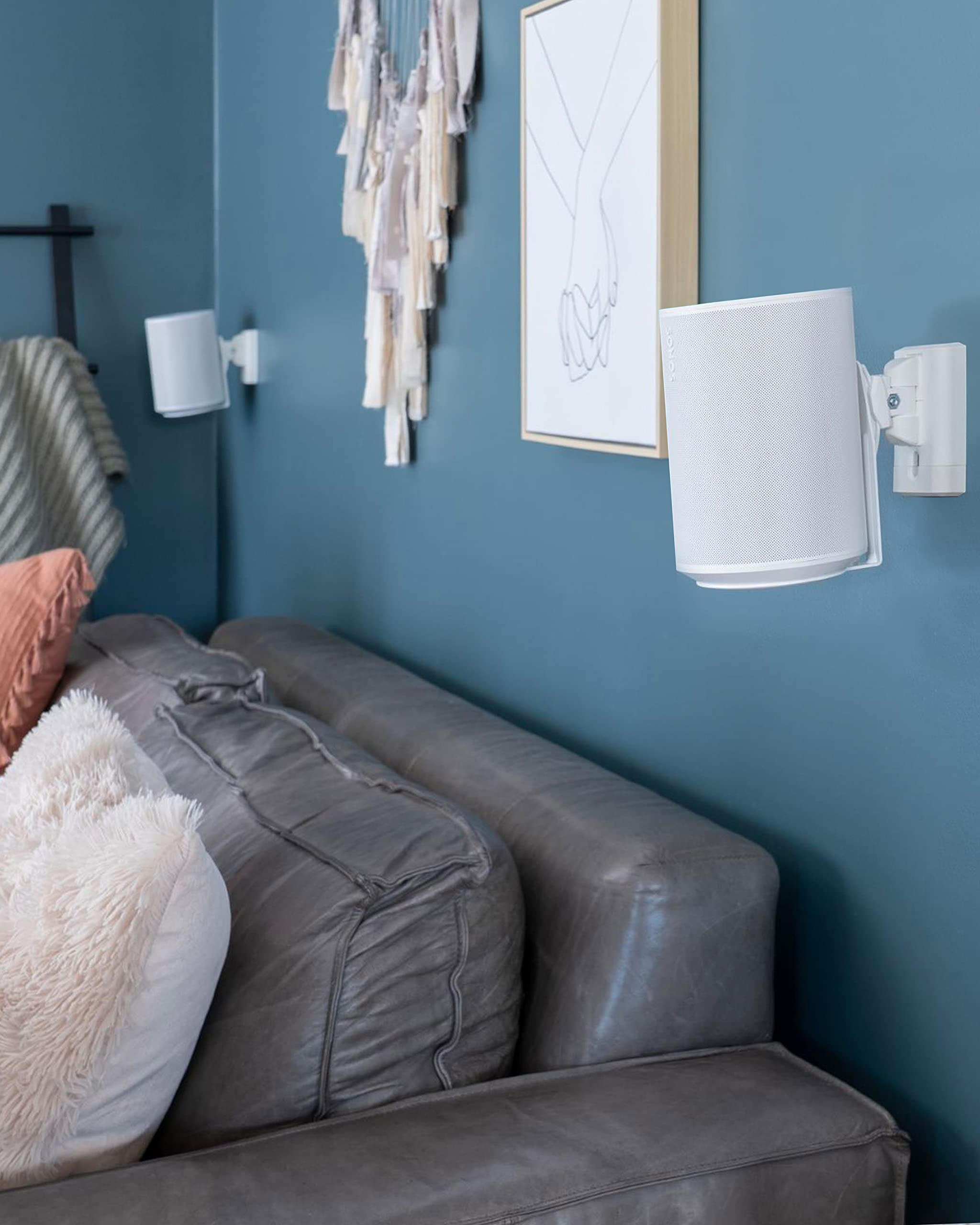 Alt View 2. Sanus - Wireless Speaker Wall Mount for Sonos Era 100 - White.